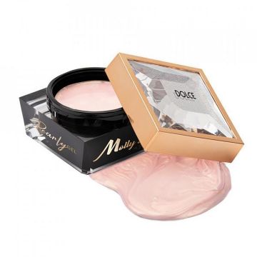 Gel UV de constructie Pearly Molly Lac 15ml - Dolce