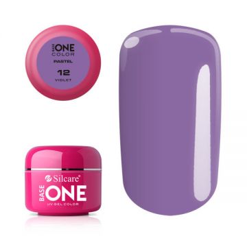 Gel UV Color Base One 5g Pastel 12 Violet Gel UV Color Base One 5g Pastel 12 Violet
