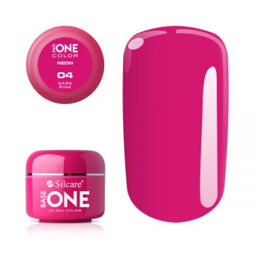 Gel UV Color Base One Silcare Neon Dark Pink 04