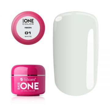 Gel UV Color Base One Silcare Neon White 01