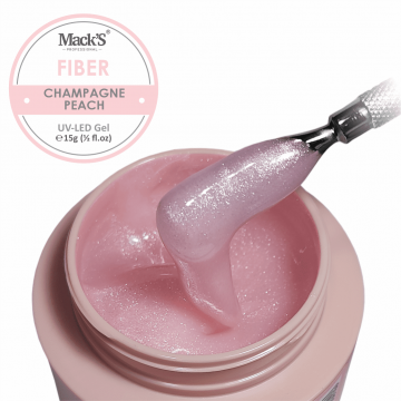Gel Constructie Fiber Champagne Peach 15ml Macks - FCP15-MKS - Everin.ro