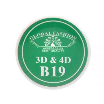 Gel UV 4D plastilina, gel plastart, Global Fashion, B19, 7g, mint Gel UV 4D plastilina, gel plastart, Global Fashion, B19, 7g, mint