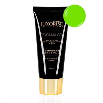 Polygel REVOMAX GEL LUXORISE Neon Green, 15ml