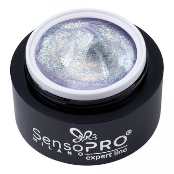 Gel Constructie Unghii Expert Line SensoPRO Milano - Holographic Lilac 30ml