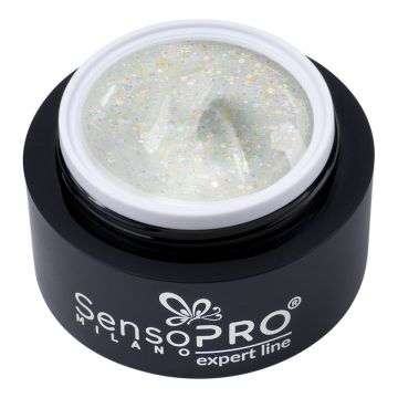 Gel Constructie Unghii Expert Line SensoPRO Milano - Water Glitz 30ml