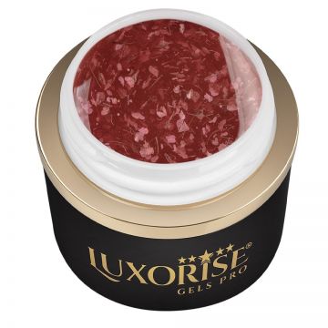 Gel UV Constructie Unghii RevoFlex Floral LUXORISE 15ml, Strawberry Twinkle
