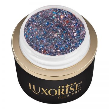 Gel UV Constructie Unghii RevoFlex LUXORISE 15ml, Glitz Breeze