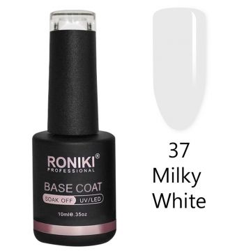 Color Rubber Base Roniki 10ml - Milky White 37