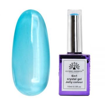Gel pentru constructie Cristal Gel 6 în 1, Jelly Colour Gel, 6604, 15 ml