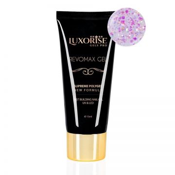 Polygel REVOMAX GEL LUXORISE Cotton Candy, 15ml