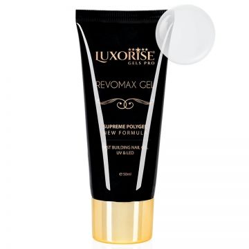 Polygel REVOMAX GEL LUXORISE Ice Clear, 50ml
