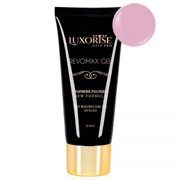 Polygel REVOMAX GEL LUXORISE Milky Pink, 50ml