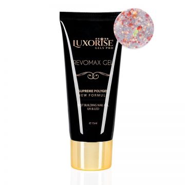 Polygel REVOMAX GEL LUXORISE Ruby Dreams, 15ml