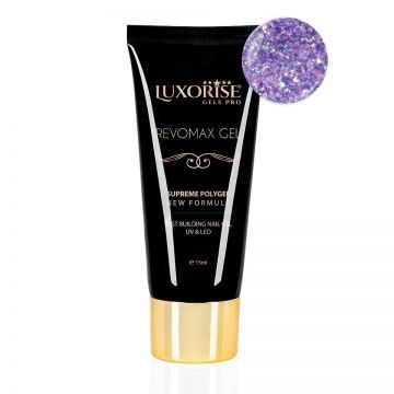 Polygel REVOMAX GEL LUXORISE Violet Storm, 15ml