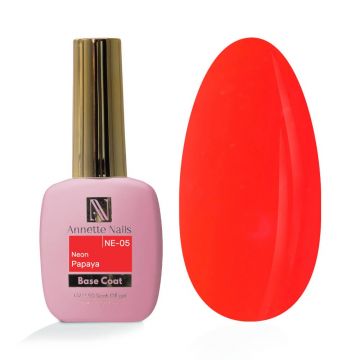 Rubber Base Annette Nails Neon Papaya NE-05