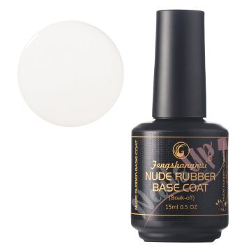 Rubber Base Nude FSM Milky White 15ml, 15