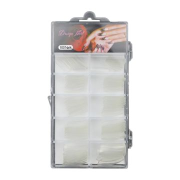 Set 100 Tipsuri Transparente Cu Bordura