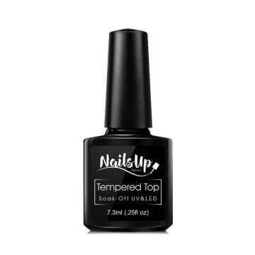 Tempered Top Coat, Soak-Off, NailsUp
