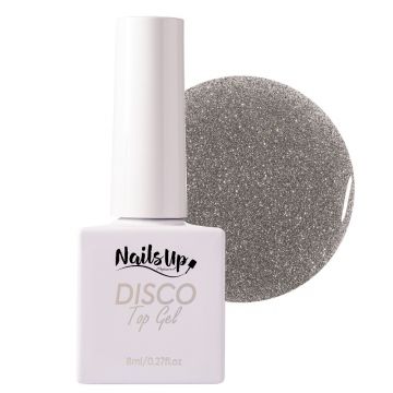 Top Coat Disco Silver NailsUp 8ml