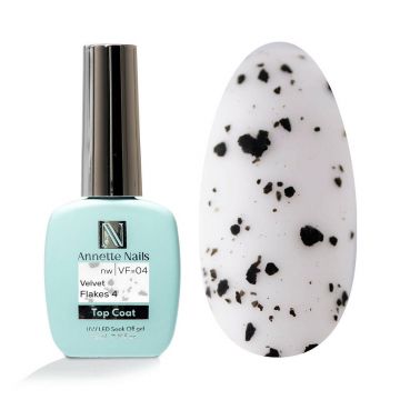 Top Coat Velvet black flakes 4 VF-04