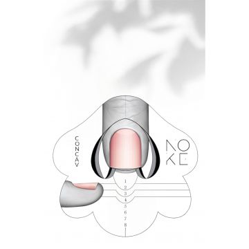 ȘABLON UNGHII CONCAV – ALUMINIUM 100 BUC