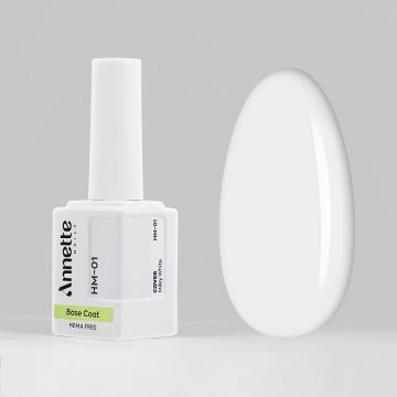 Baza Rubber Hema Free Cover Milky White, 12 ml Annette Nails HM-01