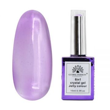 Cristal Gel pentru construcție Gel 6 în 1, Jelly Colour Gel, 15 ml, 6606 (Fara Tpo)
