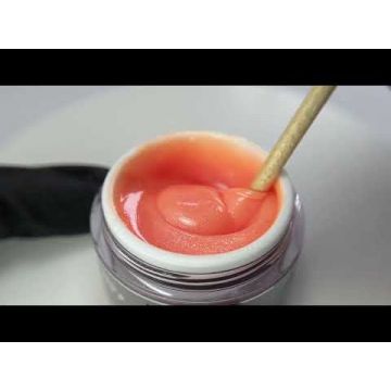 Gel UV constructie manichiura Nailsup Soft Peach Glitter 15g