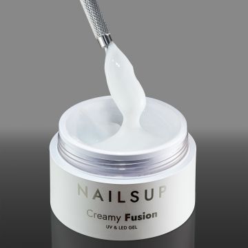 Gel Uv/led Creamy Fusion NailsUp HEMA FREE  Milky White 50g 02