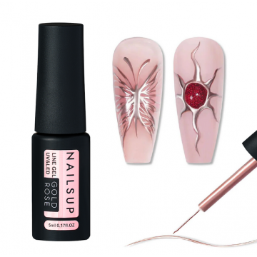 Liner Chrome Gold Rose Gel Nailsup 5g