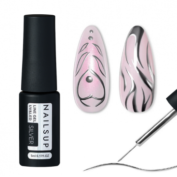 Liner Chrome Silver Gel Nailsup 5g