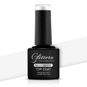 Milky White Top sigilare Glittero 10ml