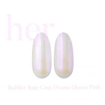 Rubber Base Coat HER Drama Queen Pink 12 ml