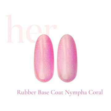 Rubber Base Coat HER Nympha Coral 12ml