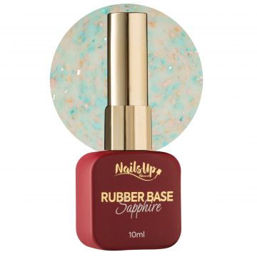Rubber base NailsUp Sapphire Flakes 011