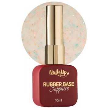 Rubber base NAILSUP Sapphire Flakes 012 10 ml