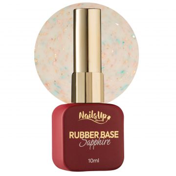 Rubber base NailsUp Sapphire Flakes 10 ml 012
