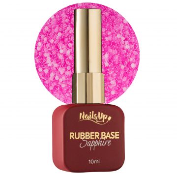 Rubber base NailsUp Sapphire Flakes 10 ml 019
