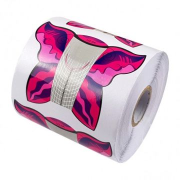 Set 50 buc sabloane fluture roz manichiura