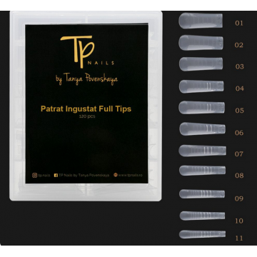 Tipsuri Pătrat Îngustat – Full Tips TP Nails