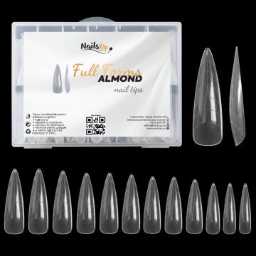 Tipsuri Reutilizabile NailsUp Full Forms Almond 120Buc