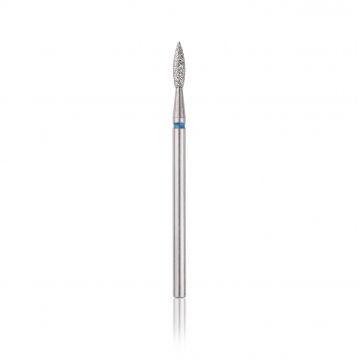 Capăt freza Diamant HEAD flacăra ascutita, albastru, L-8,0 mm, Ø2,1 mm - HBD-243BL.021XL - Everin.ro