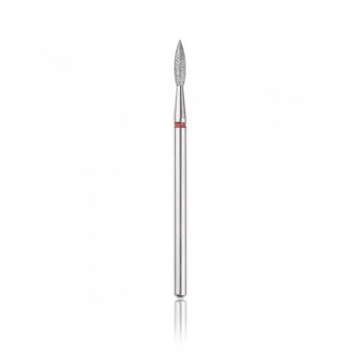 Capăt freza Diamant HEAD flacăra ascutita, roșu, L- 8,0 mm, Ø2,3 mm - HBD-243RD.023XL - Everin.ro