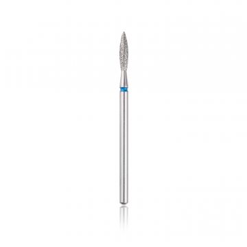 Capăt freza Diamant HEAD flacăra rotunjită, albastru, L-10,0 mm, Ø2,3 mm - HBD-243BL.023X - Everin.ro