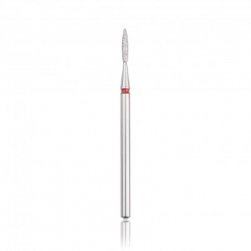 Capăt freza Diamant HEAD flacăra rotunjită, roșu, L-8,0 mm, Ø1,8 mm - HBD-243RD.018X - Everin.ro
