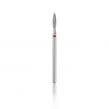 Capăt freza Diamant HEAD flacăra rotunjită, rosu, L-10,0 mm, Ø2,3 mm - HBD-243RD.023X - Everin.ro