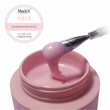 Gel Constructie Fiber Champagne Rosy 15ml Macks - Everin