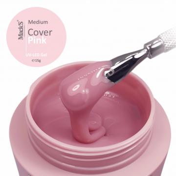 Gel Constructie Medium Cover Pink 15gr Macks - MCN-15 - Everin