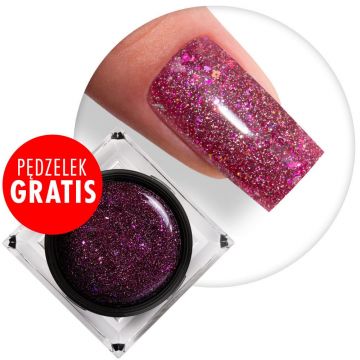 Gel Constructie Molly Lac Shine On You- Fuchsia Shine 15gr Hema Free - ROS15
