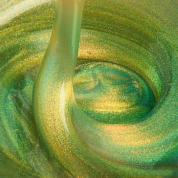 Kievskaya Freeze Gel Crushed Curry – Gel UV Galben Perlat Lichid | Everin.ro